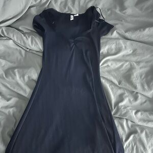 Divided Elegant Navy Blue Mini Dress